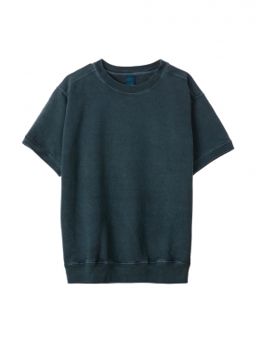 프렌치 테리 반팔 티셔츠 - 피그먼트 슬레이트